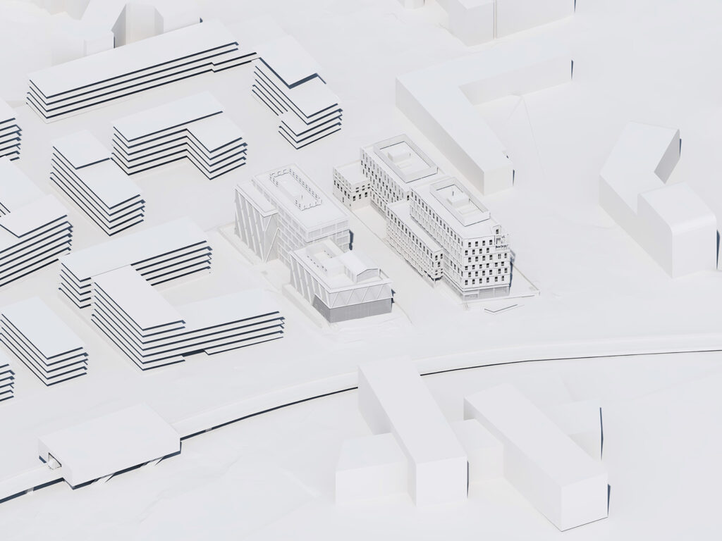 AXONOMETRIE MAQUETTE BLANCHE