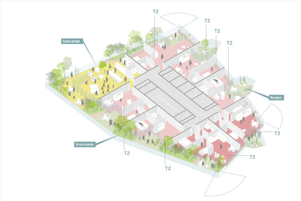 AXO FLOOR+SHARED SPACES