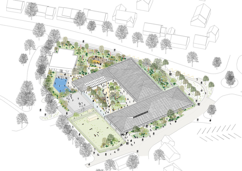 L'HUISSERIE_Axonométrie paysagère